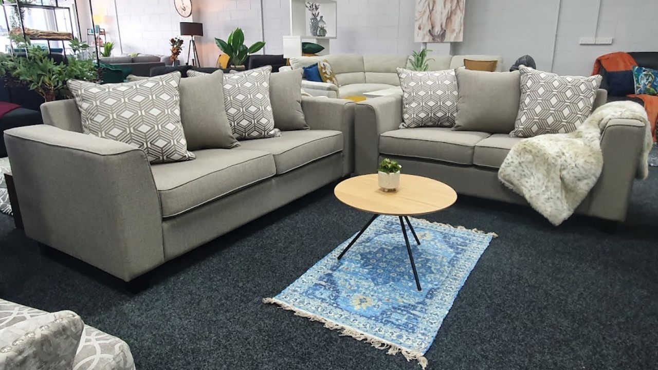 Java Fabric Sofa 3+2.5 (NZ Made)