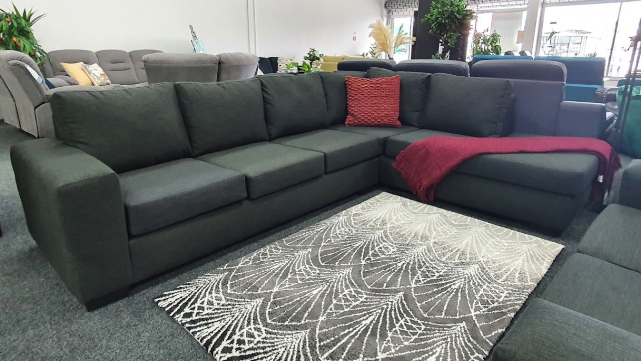 Audrey Fabric Corner Sofa (NZ Made)