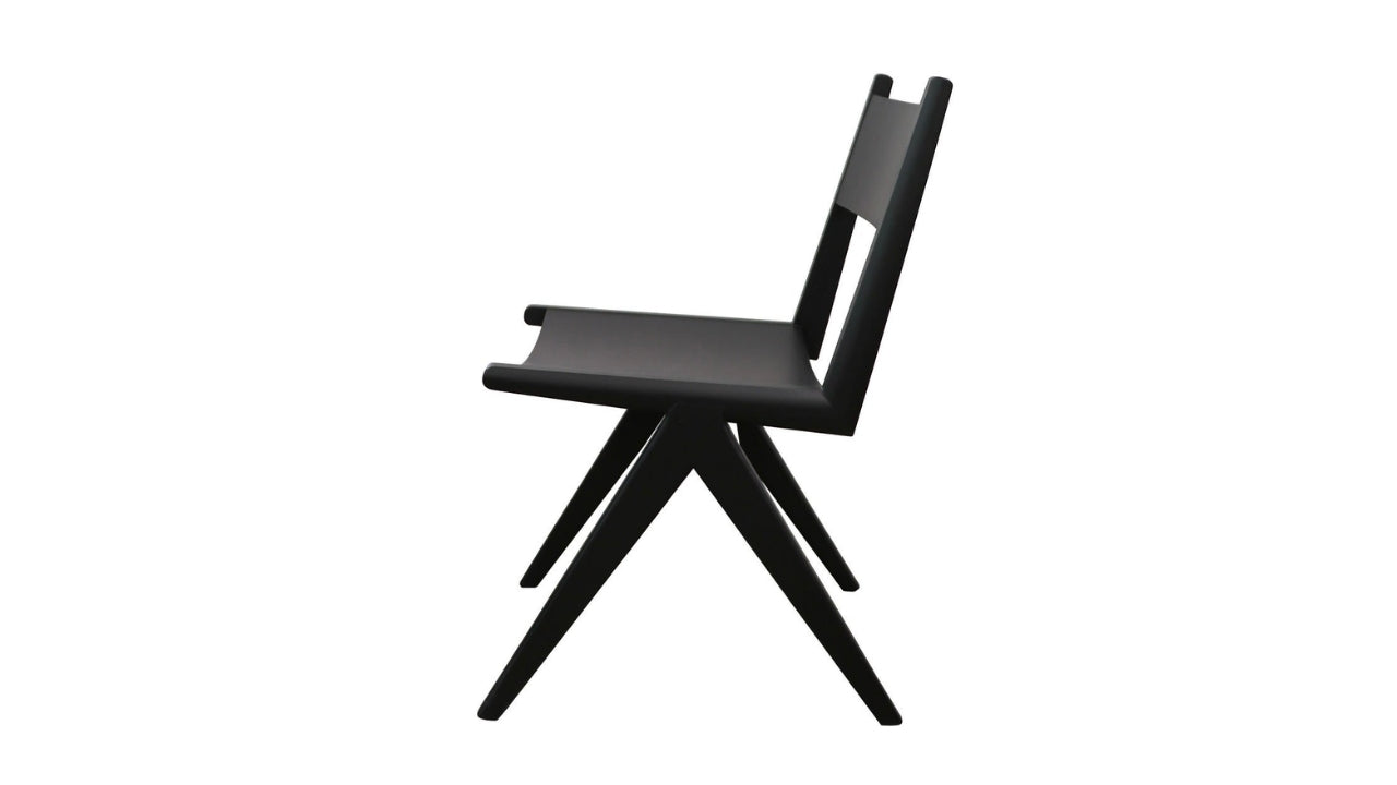 CORTEZ DINING CHAIR WITH REMOVABLE CUSHIONS - BLACK