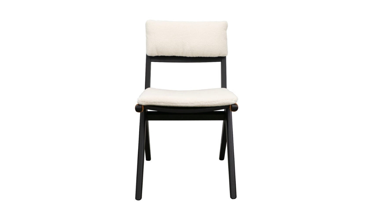 CORTEZ DINING CHAIR WITH REMOVABLE CUSHIONS - BROWN