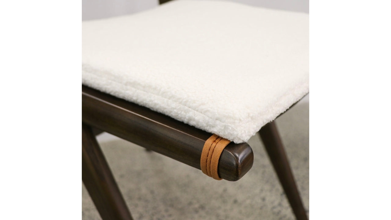 CORTEZ DINING CHAIR WITH REMOVABLE CUSHIONS - BROWN