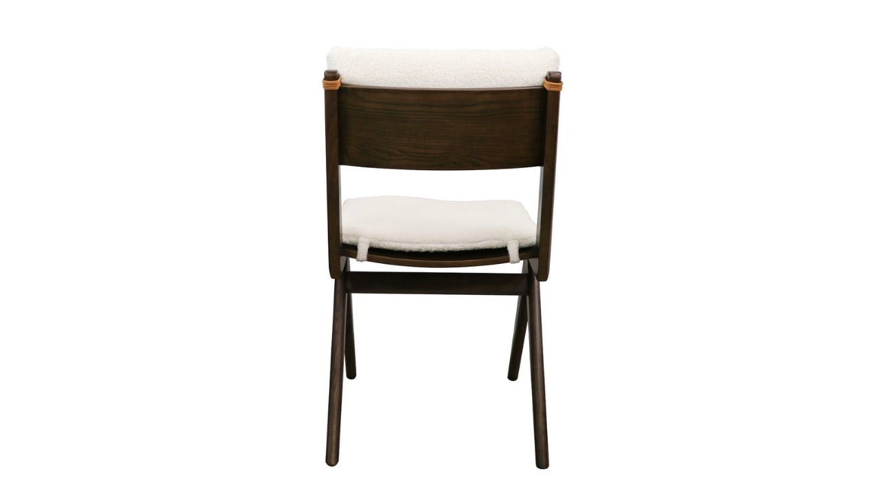 CORTEZ DINING CHAIR WITH REMOVABLE CUSHIONS - BROWN