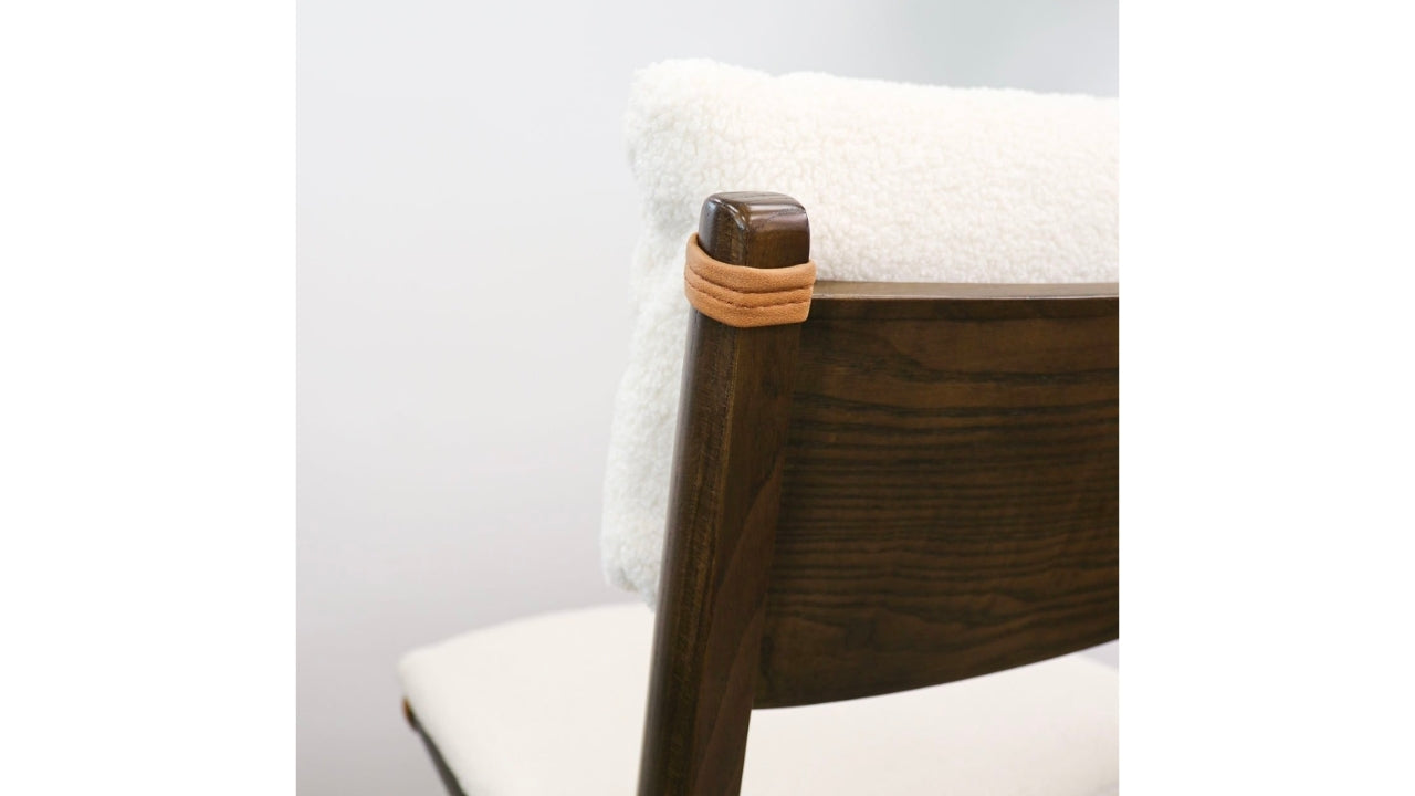 CORTEZ DINING CHAIR WITH REMOVABLE CUSHIONS - BROWN