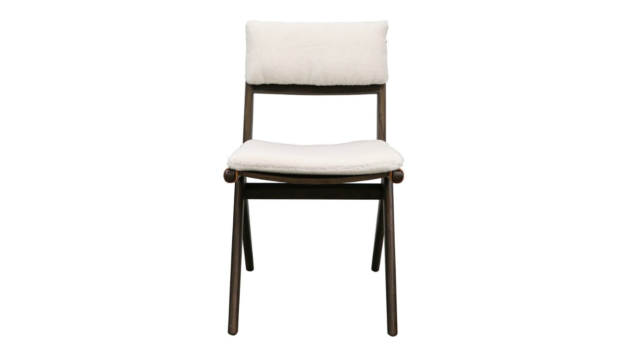 CORTEZ DINING CHAIR WITH REMOVABLE CUSHIONS - BROWN