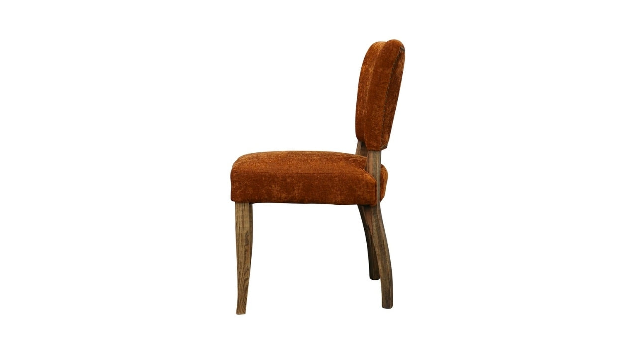CRANE FABRIC DINING CHAIR - COPPER