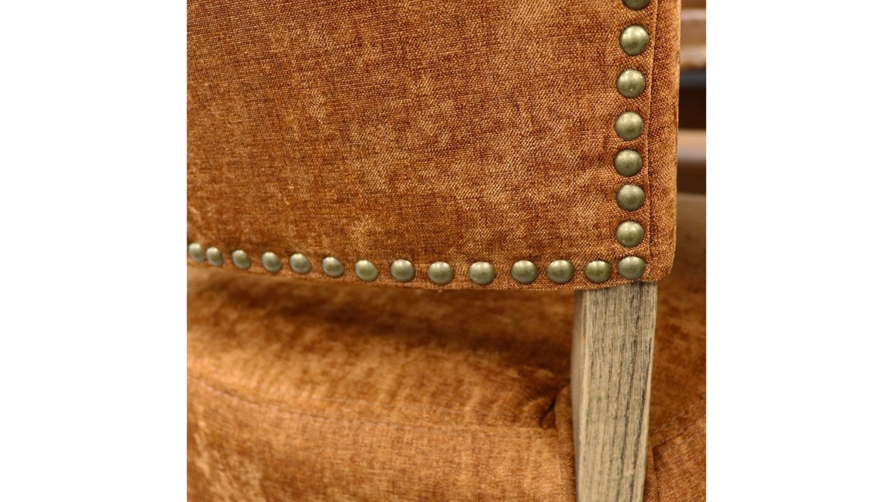 CRANE FABRIC DINING CHAIR - COPPER