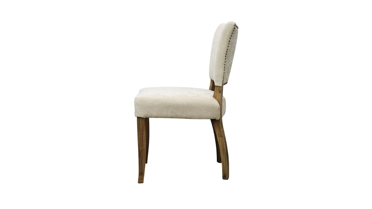 CRANE FABRIC DINING CHAIR - CREAM