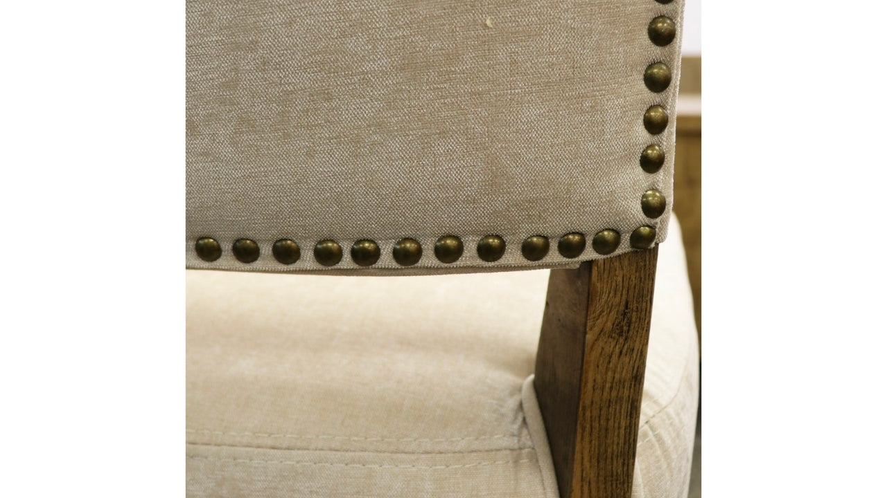 CRANE FABRIC DINING CHAIR - CREAM