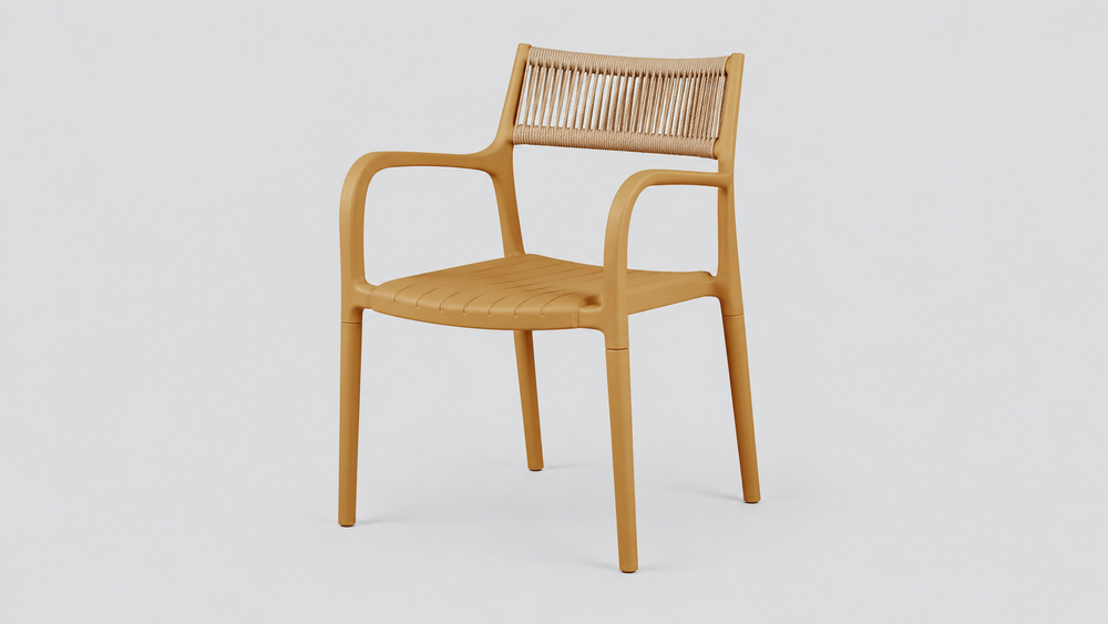 Oleo Outdoor Chair - Mustard