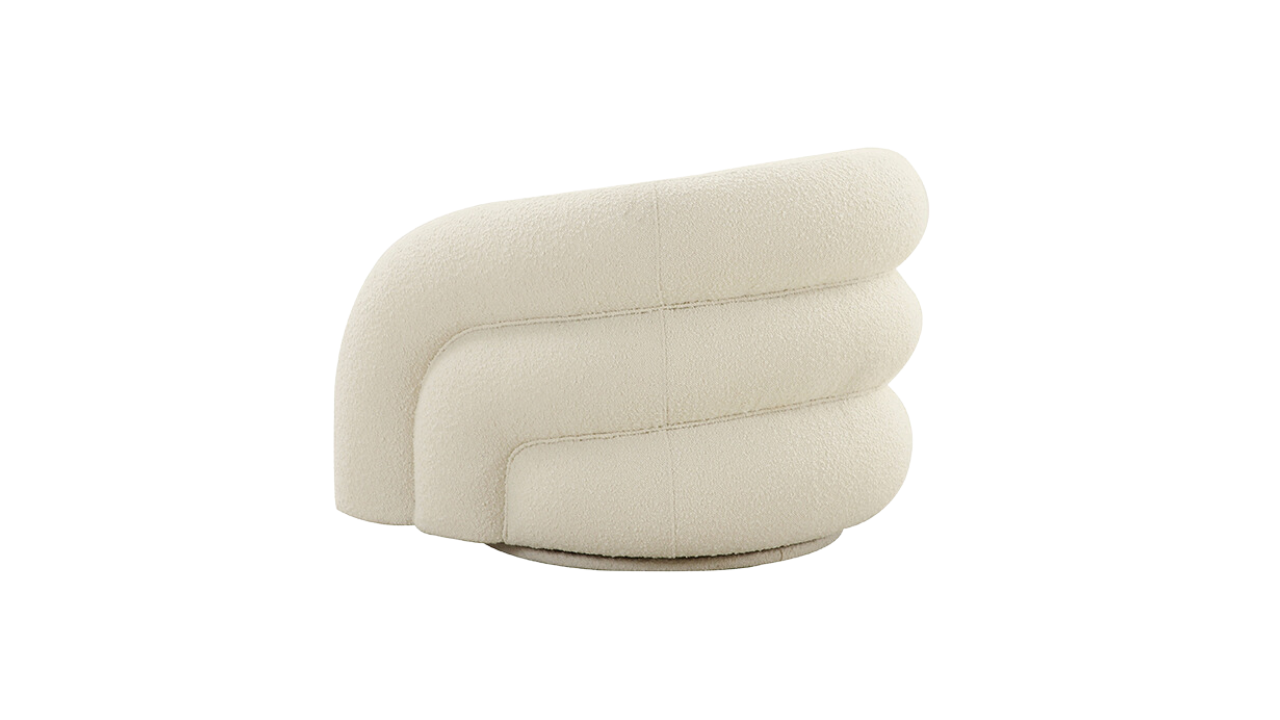 Chicago Armchair (White Boucle)