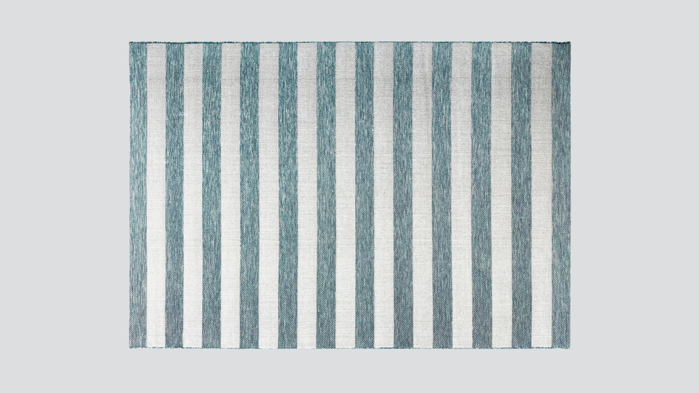 Coast Outdoor Stripe Blue Rug