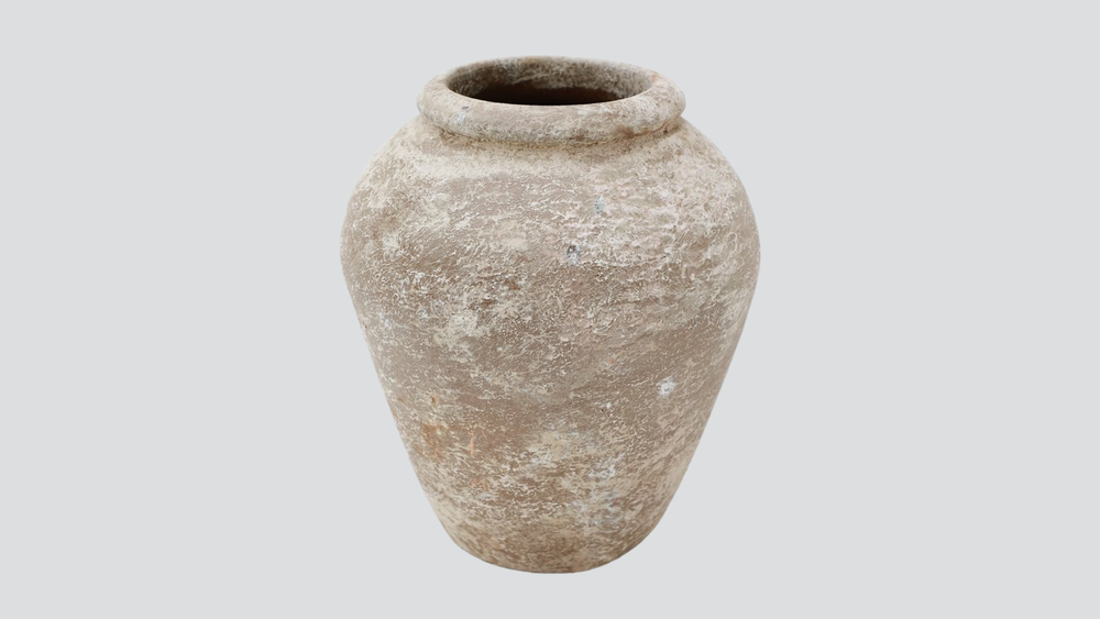 Costa Planter - Weathered Cream Wash - Small