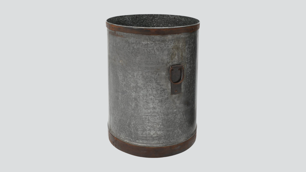 Flint Drum Planter - 80cm High