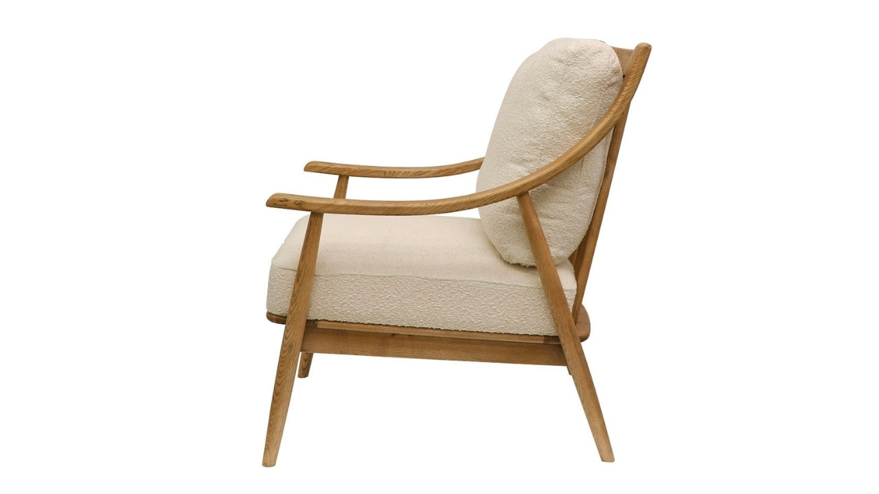 GREER ARMCHAIR - CREAM BOUCLE