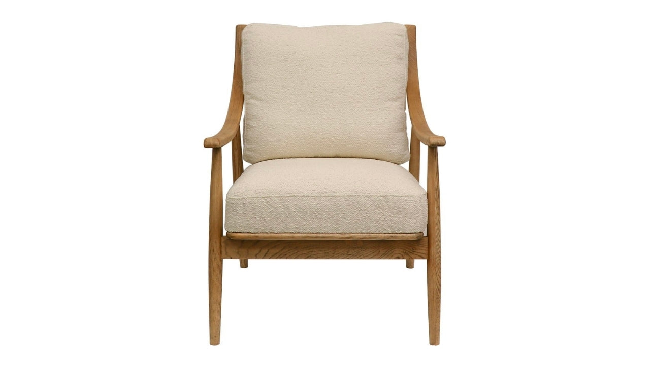 GREER ARMCHAIR - CREAM BOUCLE