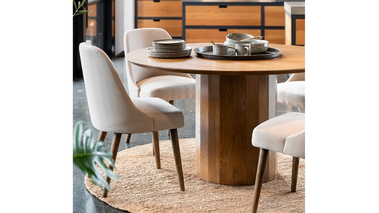 Genoa Dining Chair Natural Linen