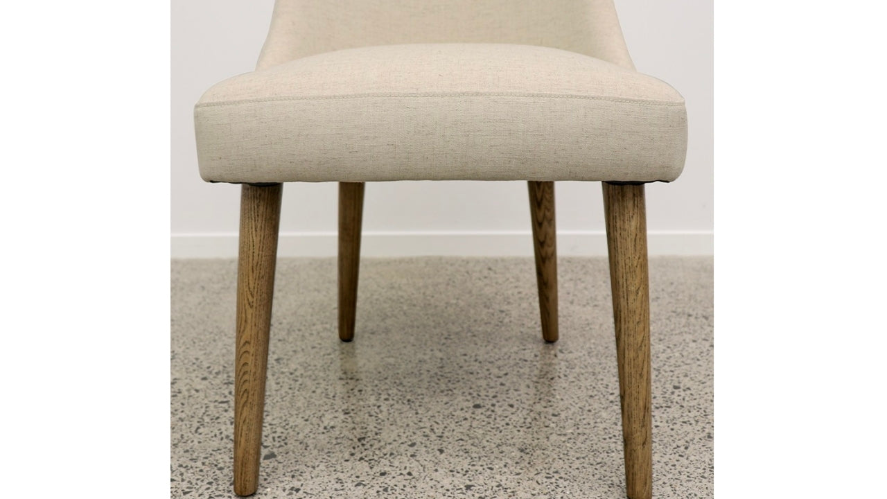 Genoa Dining Chair Natural Linen
