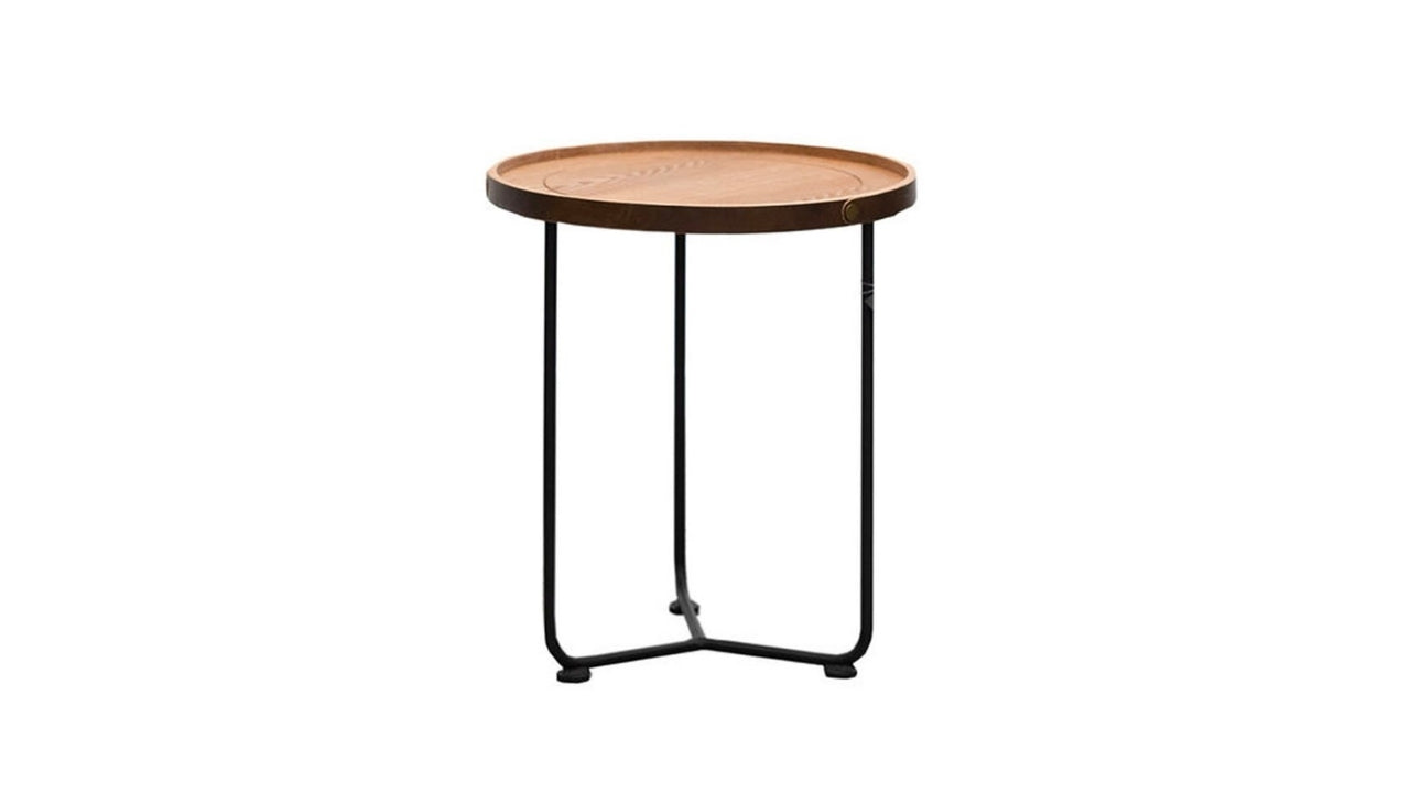 Haywood Round Side Table - Light Ash