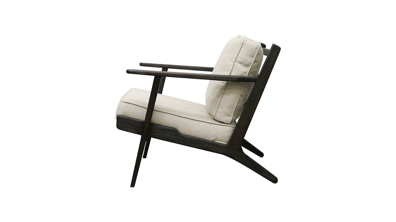 Juno Fabric Armchair - Black / Natural