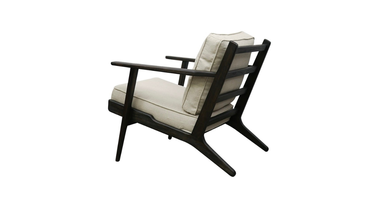 Juno Fabric Armchair - Black / Natural
