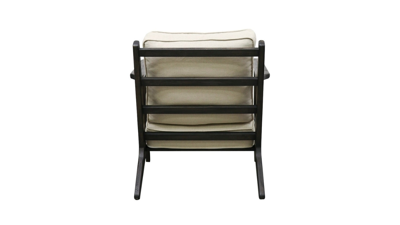 Juno Fabric Armchair - Black / Natural