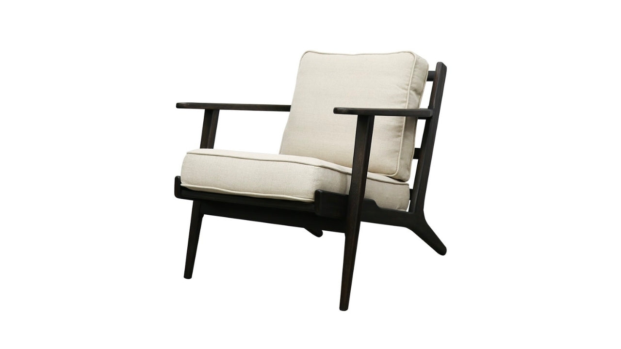 Juno Fabric Armchair - Black / Natural