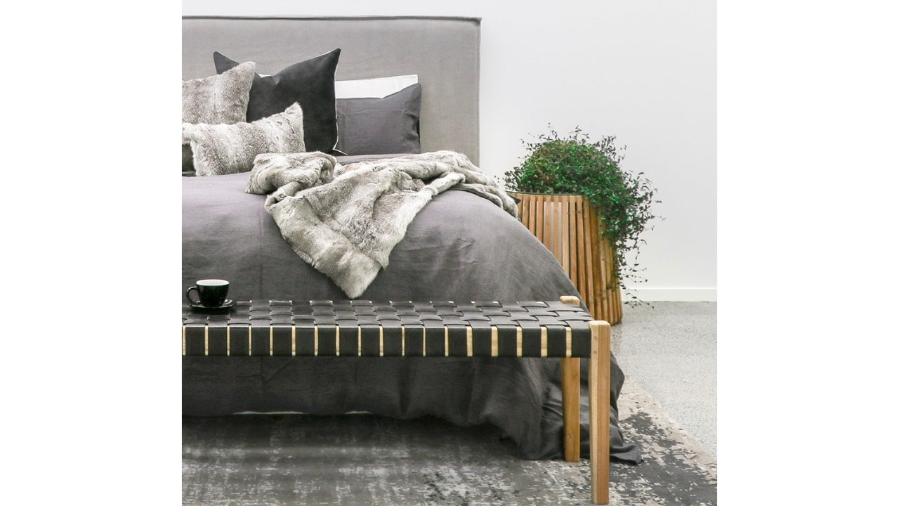 Keely Headboard Queen - Cement