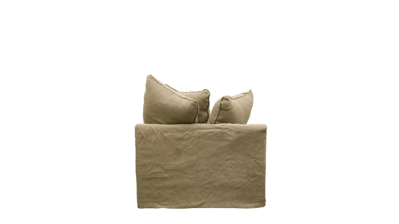 Keely Slipcover Armchair - Khakhi