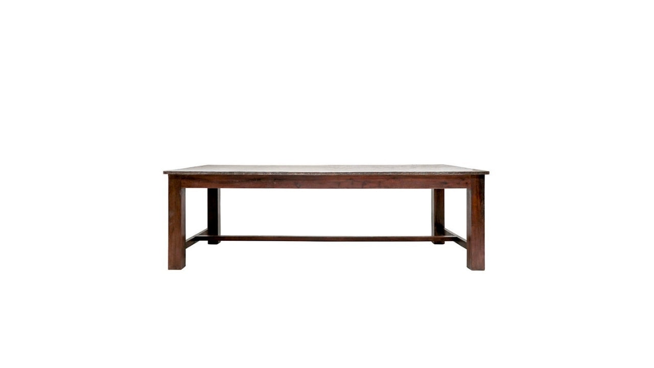 LIVERPOOL ZINC TOP DINING TABLE 240CM