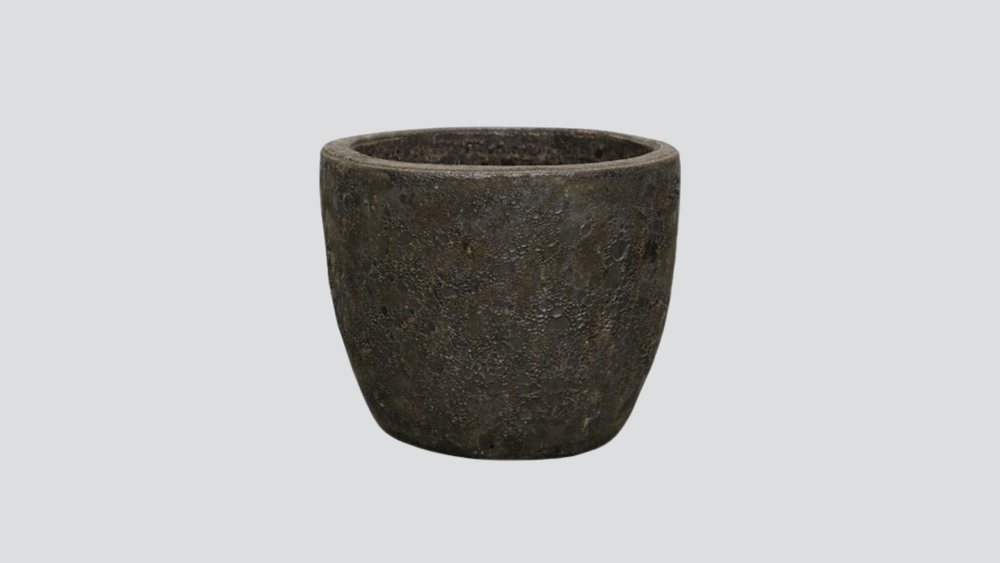 Lava Egg Pot - Small - Black