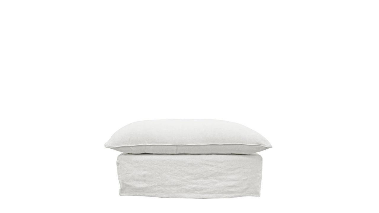 Lotus Ottoman - White