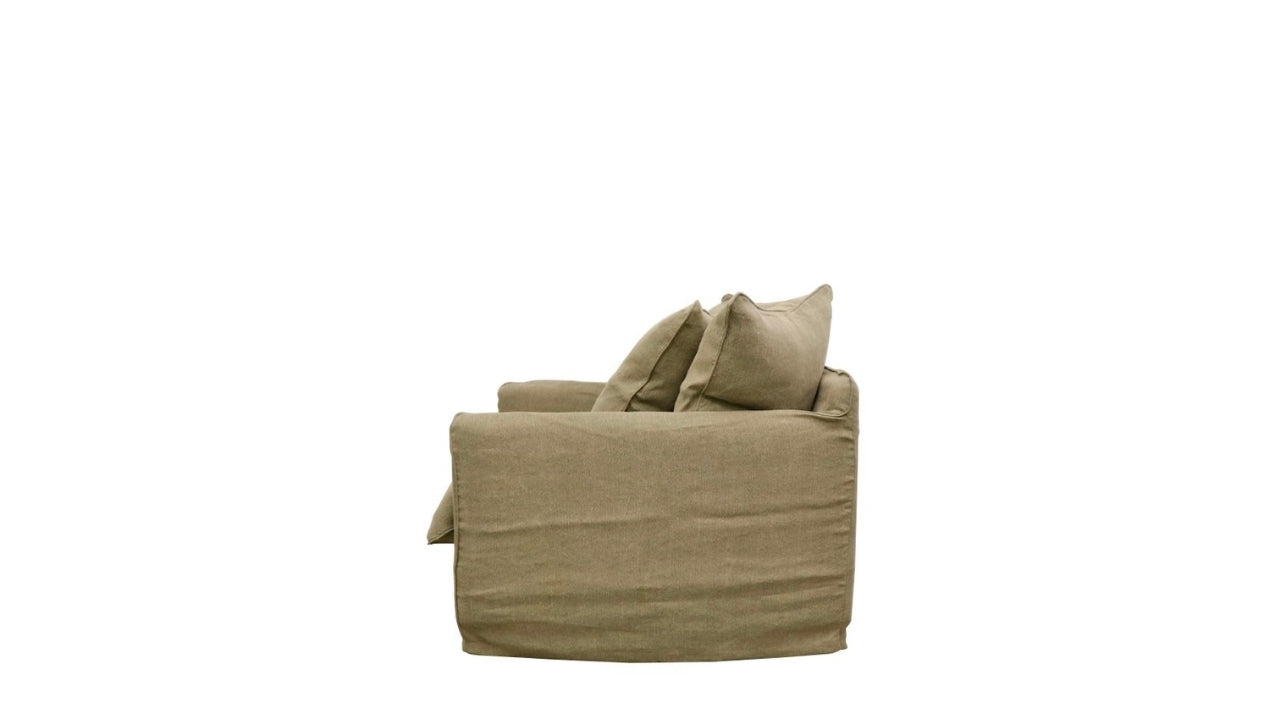 Lotus Slipcover Armchair - Khaki