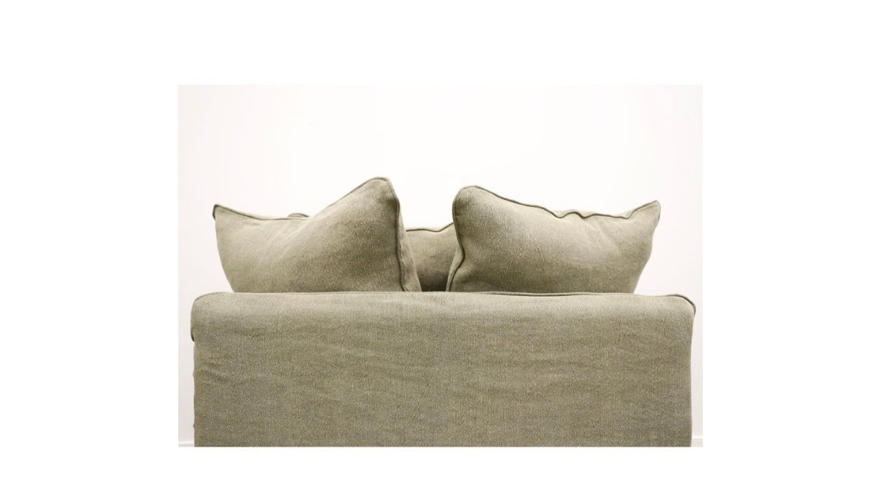 Lotus Slipcover Armchair - Khaki