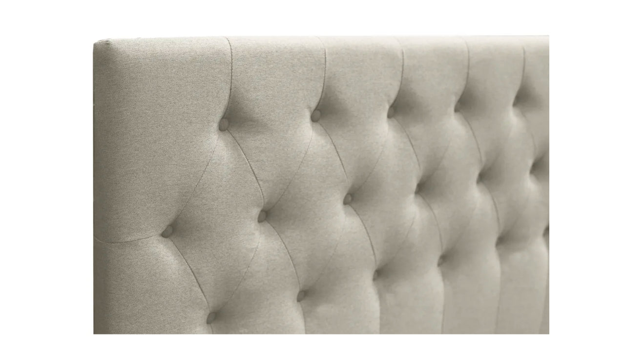 Abbey Double Headboard Beige