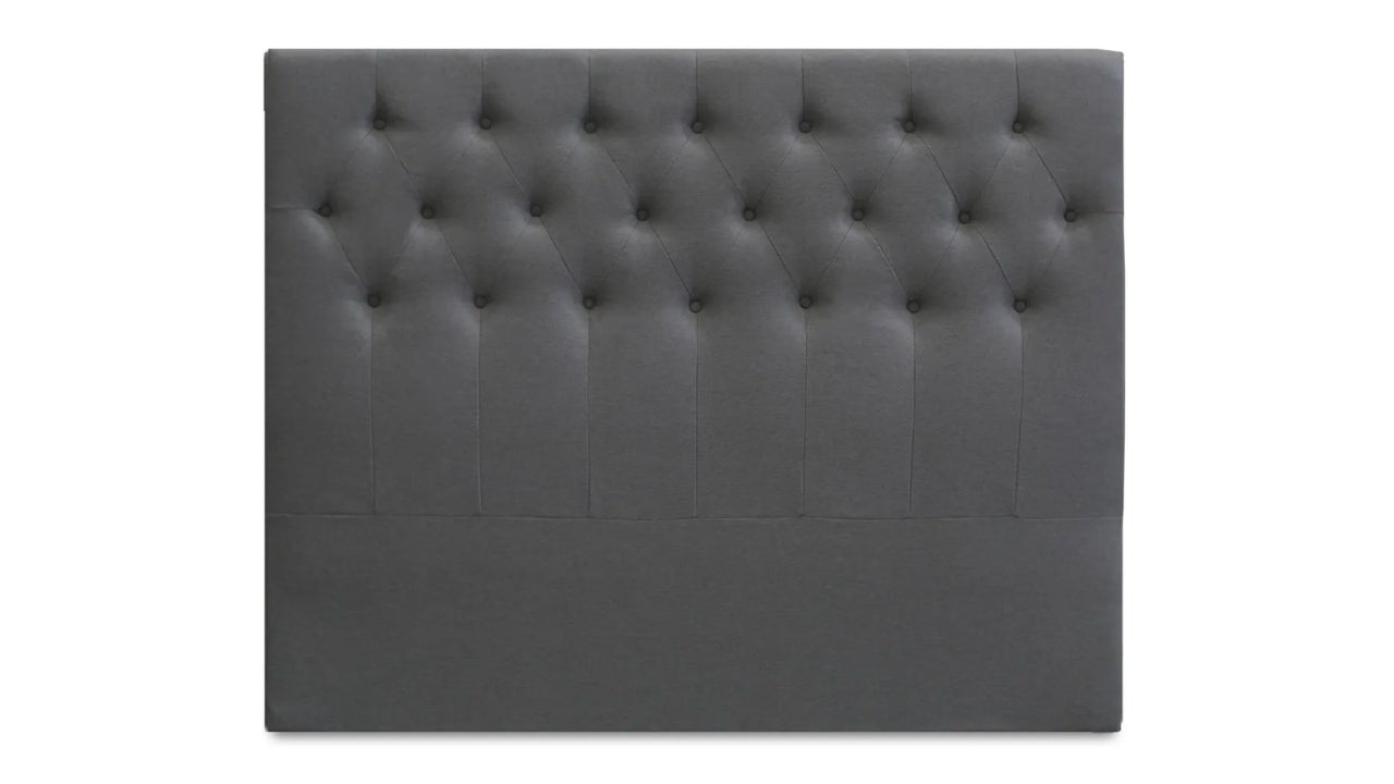 Abbey Double Headboard Charcoal