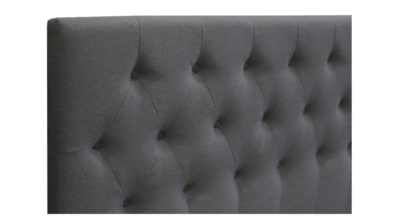 Abbey Double Headboard Charcoal