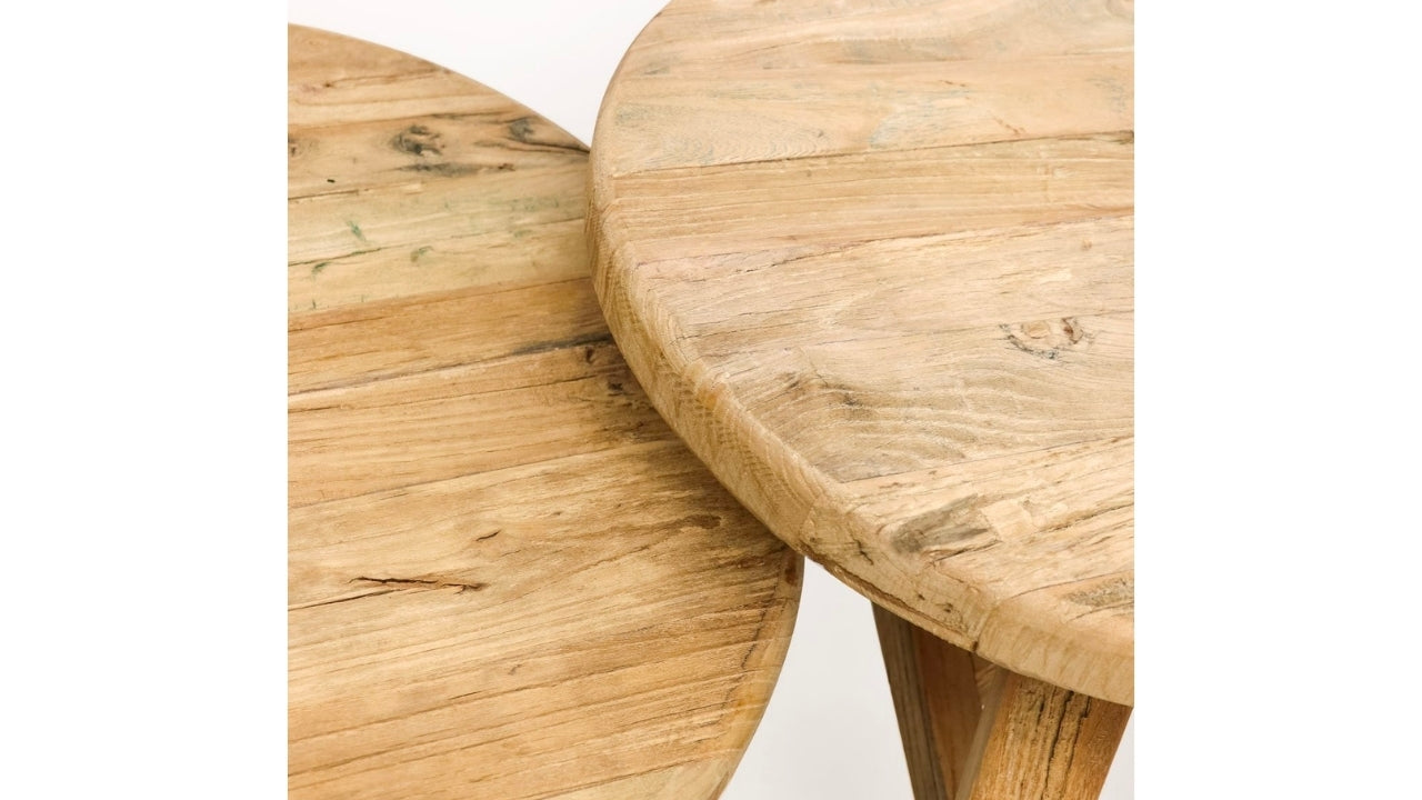 Parq Low Nesting Coffee Table - Natural