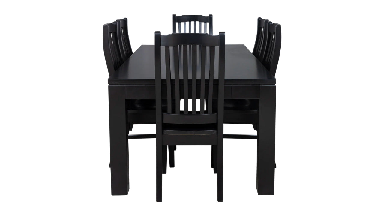Brighton Dining Suite 7PC Black