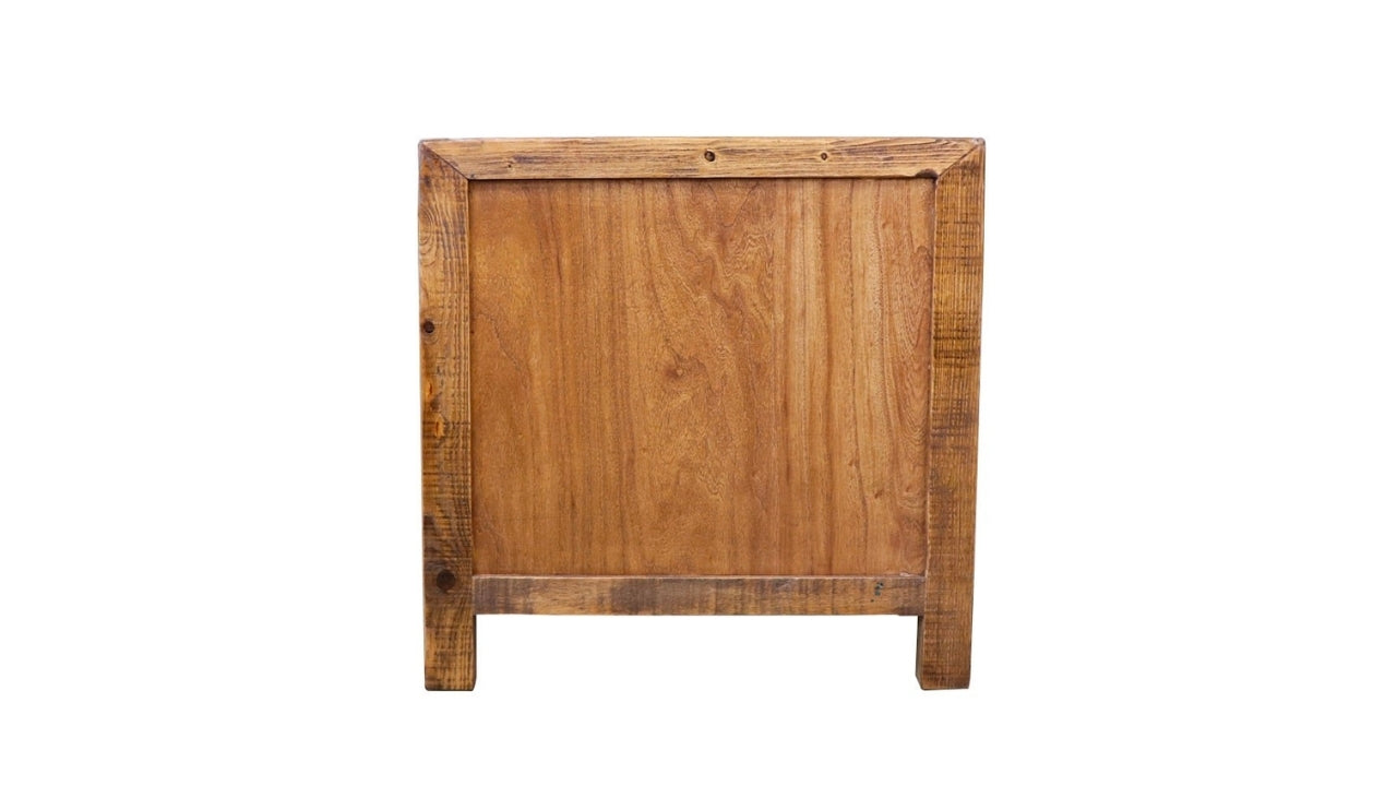Printmaker Square Side Table - 2 Drawer