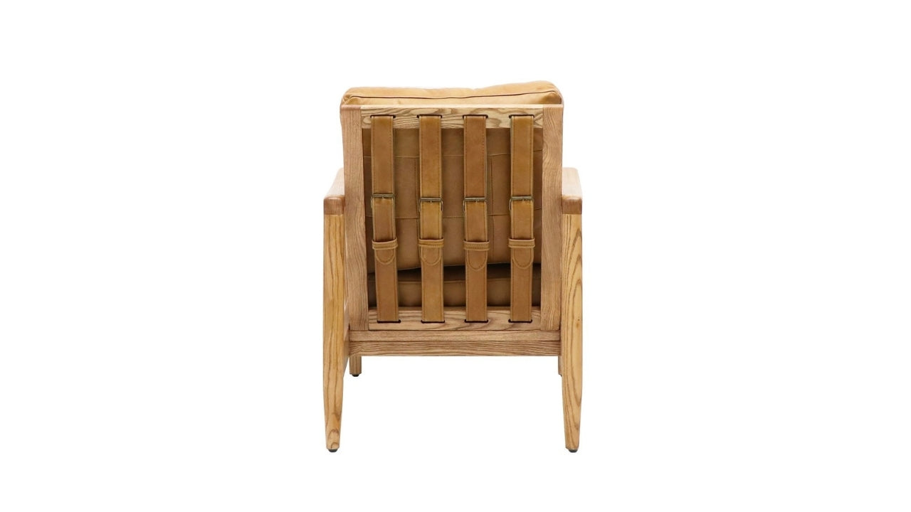 Reid Armchair - Tan Leather
