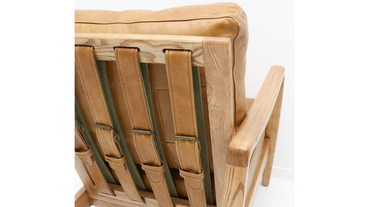 Reid Armchair - Tan Leather
