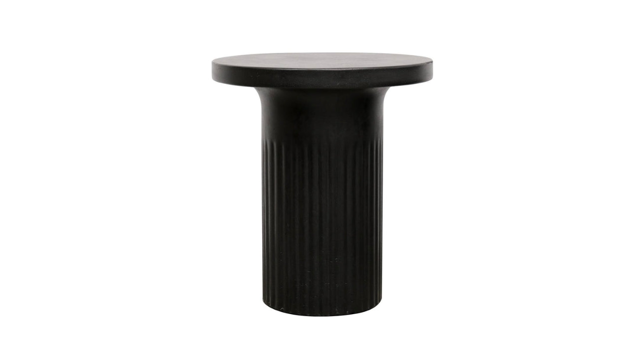 Roma Concrete Side Table - Black