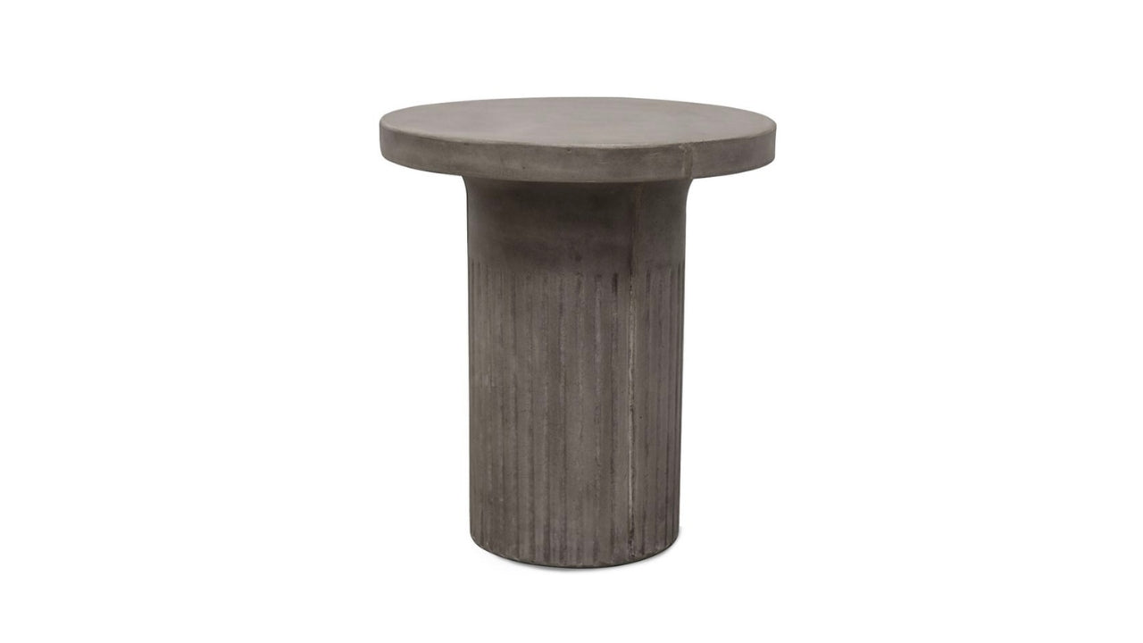 Roma Concrete Side Table - Grey