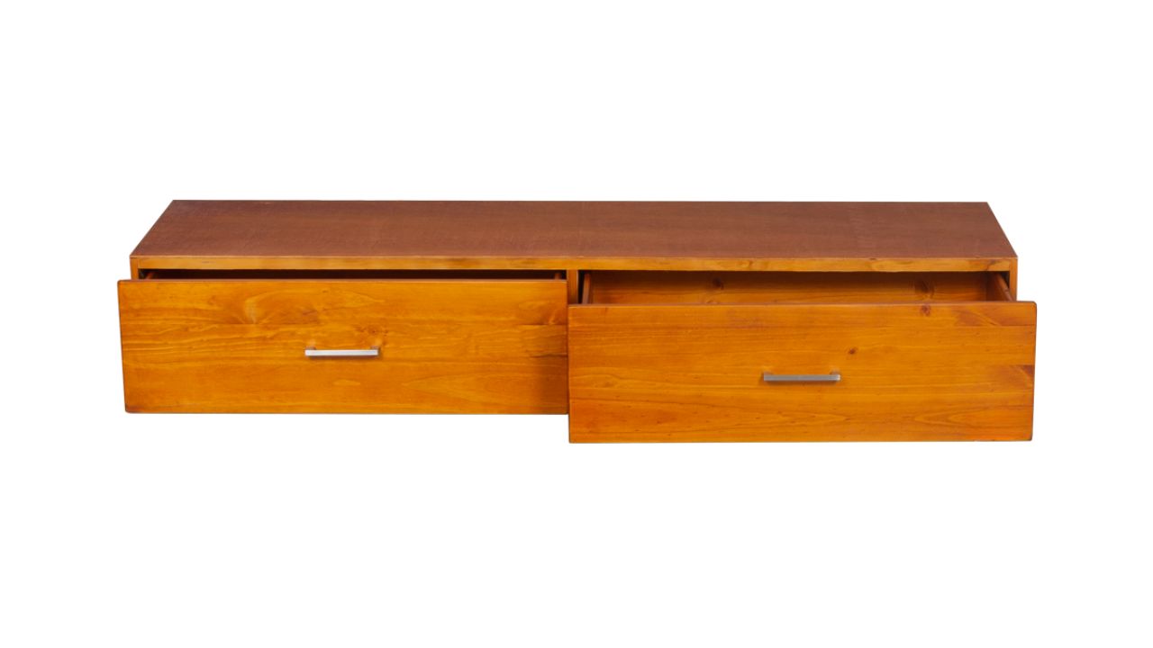 York Bed with Front Storage Drawers (Pine)