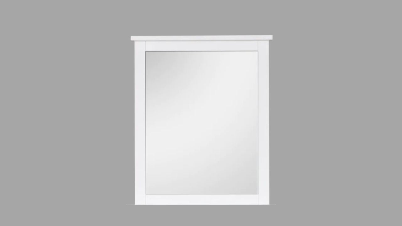 Arctic Dresser with Mirror 6 Drw