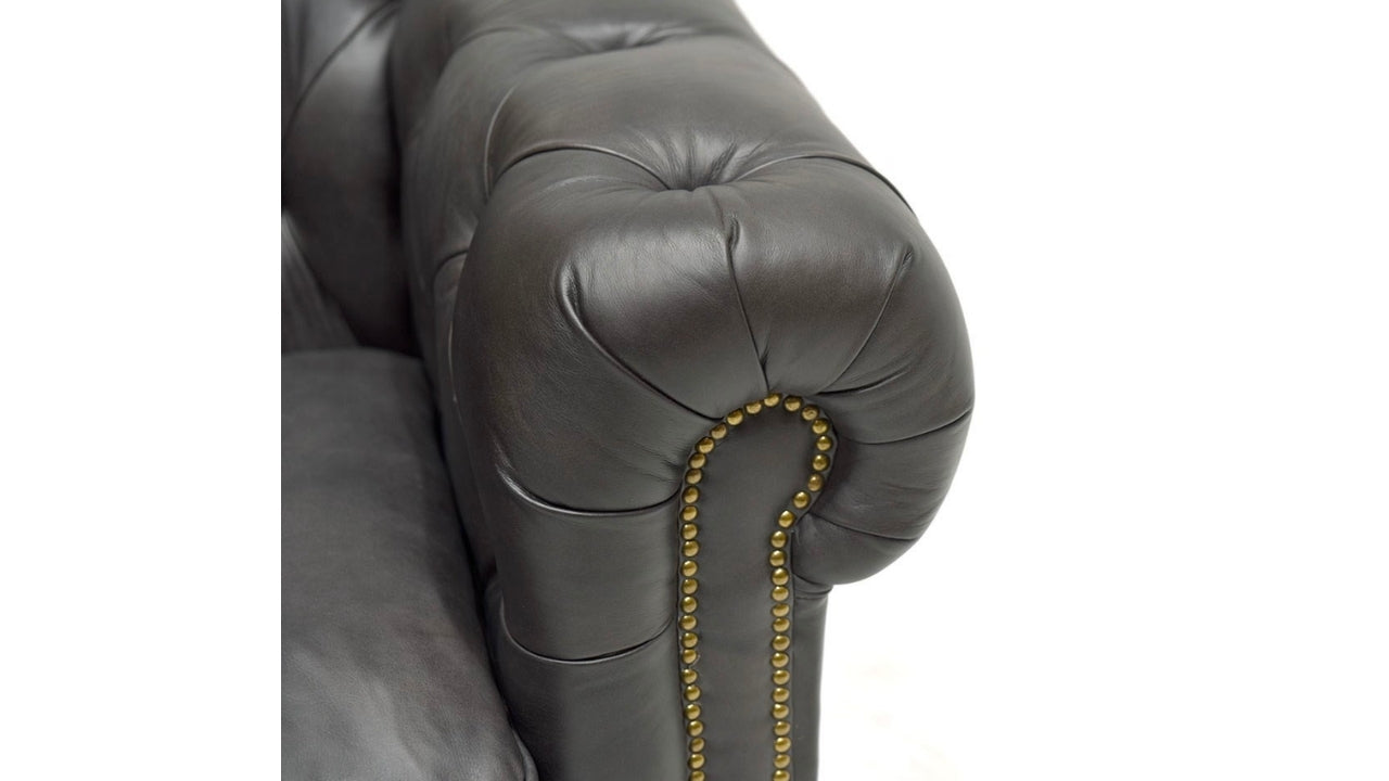 Stanhope Chesterfield Armchair - Onyx