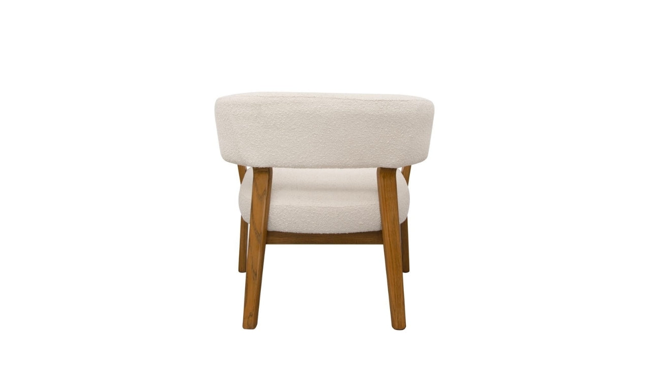 Tulsa Fabric Armchair - Cream Boucle