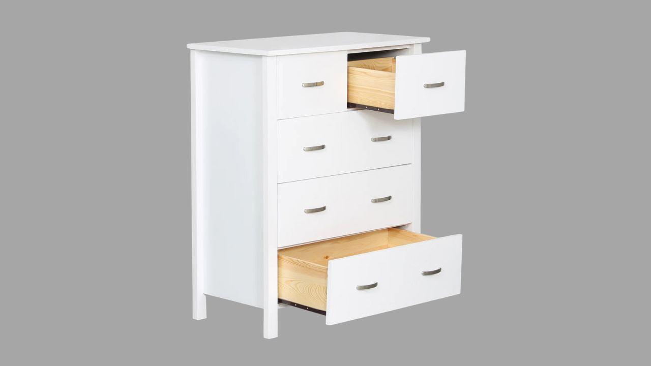 Alban Bedroom Suite 4PC (Single/K.Single) (White)