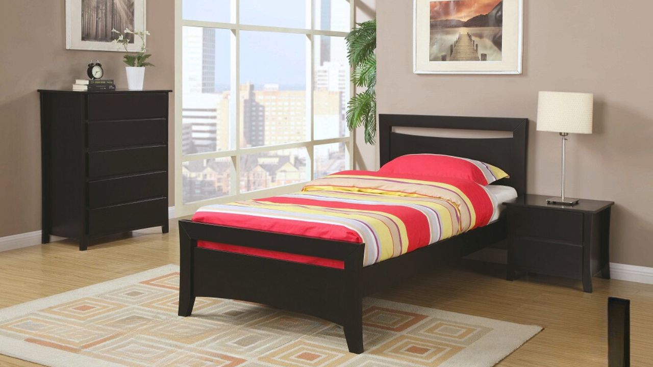 Rico Bedroom Suite 4PC (Single/K.Single) (Black)