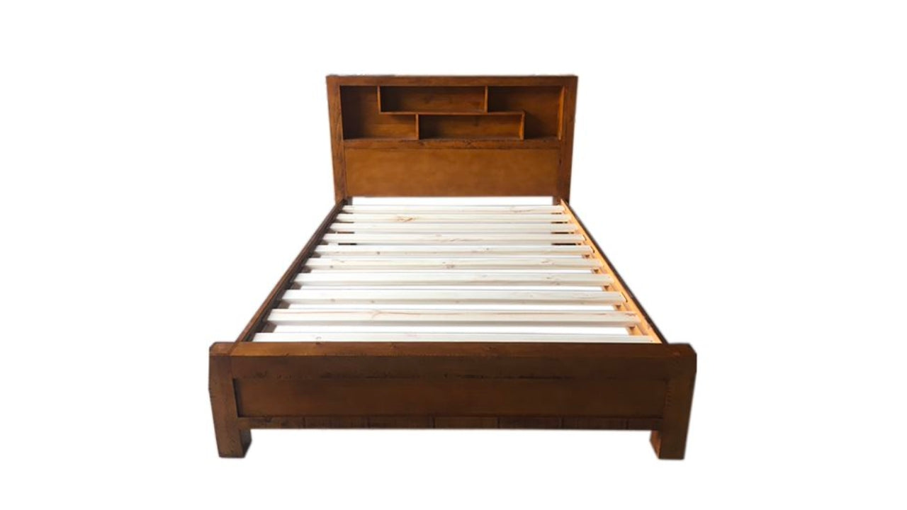 Jasper Bedframe Queen with Bookcase